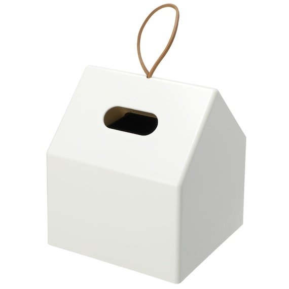 出所：ニトリ公式　トイレロールも入るティッシュボックス（ホワイト）