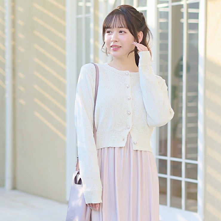 プルオーバーとしても使えて着回し力バツグン！価格は1969円（税込）／出所：しまむら公式 レディース ニットカーディガン（mian）