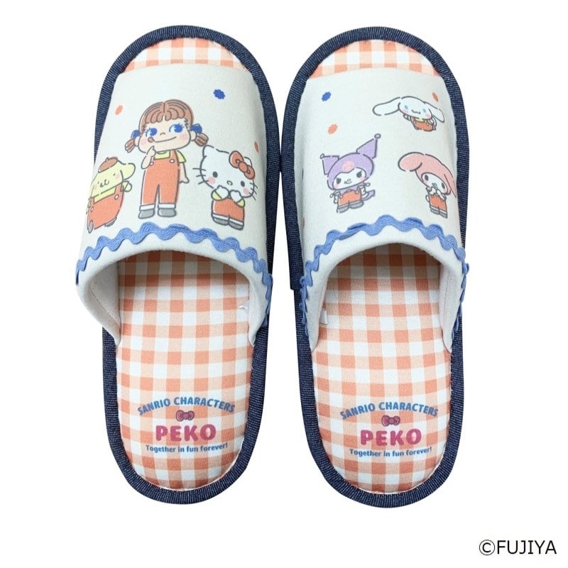 ペコちゃん×サンリオコラボ スリッパ