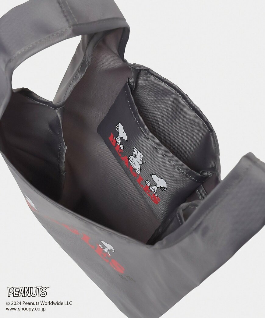 ハニーズ公式　スヌーピー／お弁当バッグ スミクロ