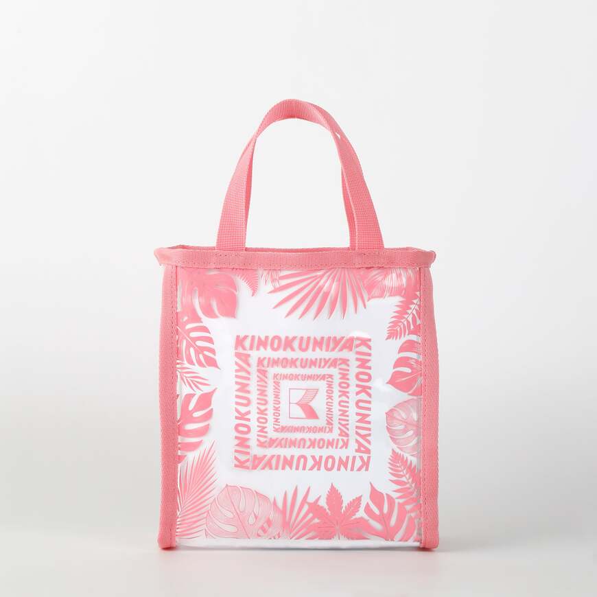 紀ノ国屋公式　モンステラ柄　ミニクリアトートの画像