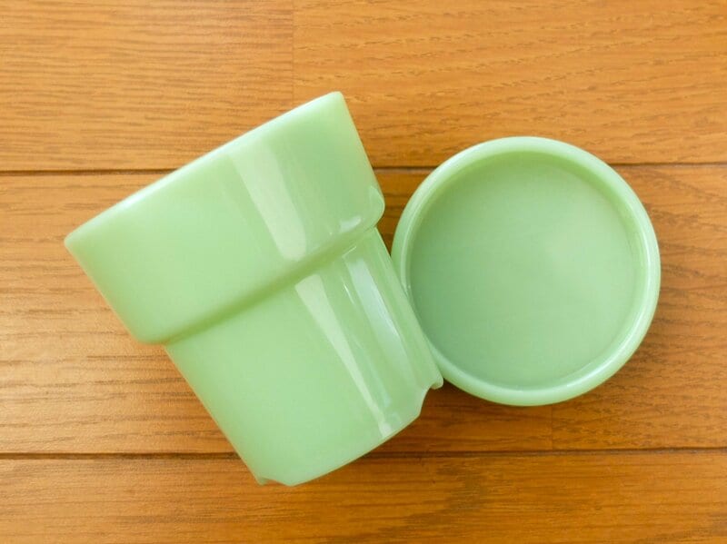 セリア　ガラス風ポット