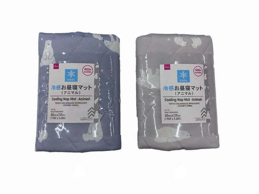 出所：DAISO　冷感お昼寝マット（アニマル）