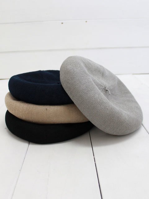 MARBLE / DECHO - LINEN KNIT BERET ¥6,480（税込）