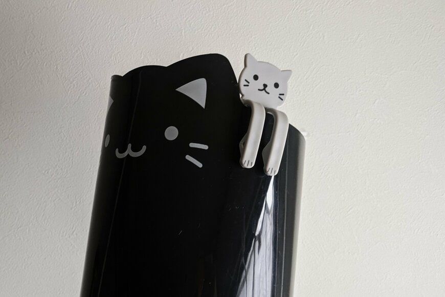 筆者撮影（セリア、ねこ型ごみ袋ストッパー2個組）