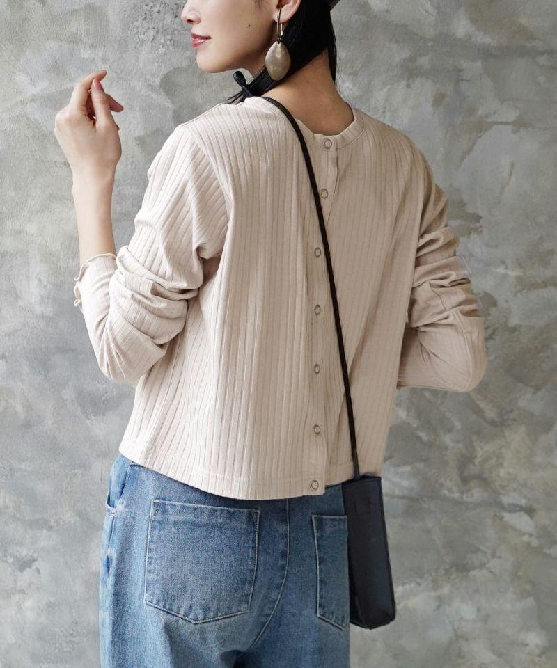 出所：イーザッカマニアストアーズ公式　zootie（ズーティー）：汗しみない リブカットソー［2WAYスナップカーディガン］