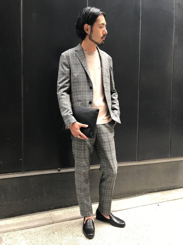 EDIFICE - メランジグレンチェック2bジャケット&テーパードパンツ ¥23,760（ジャケットのみの価格、税込）