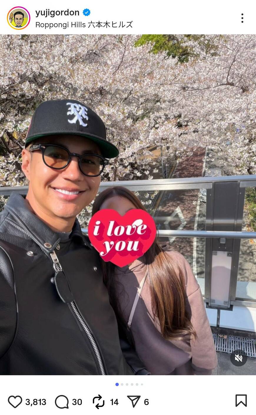 出所：ユージのInstagram（＠yujigordon）参照日：2026年4月16日