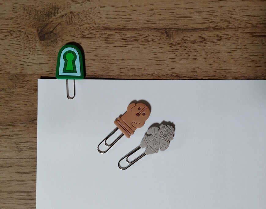 筆者撮影（キャンドゥ、HD　モチーフ付きクリップ3P）