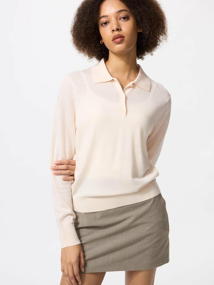 出所：ユニクロ公式 メリノポロセーター