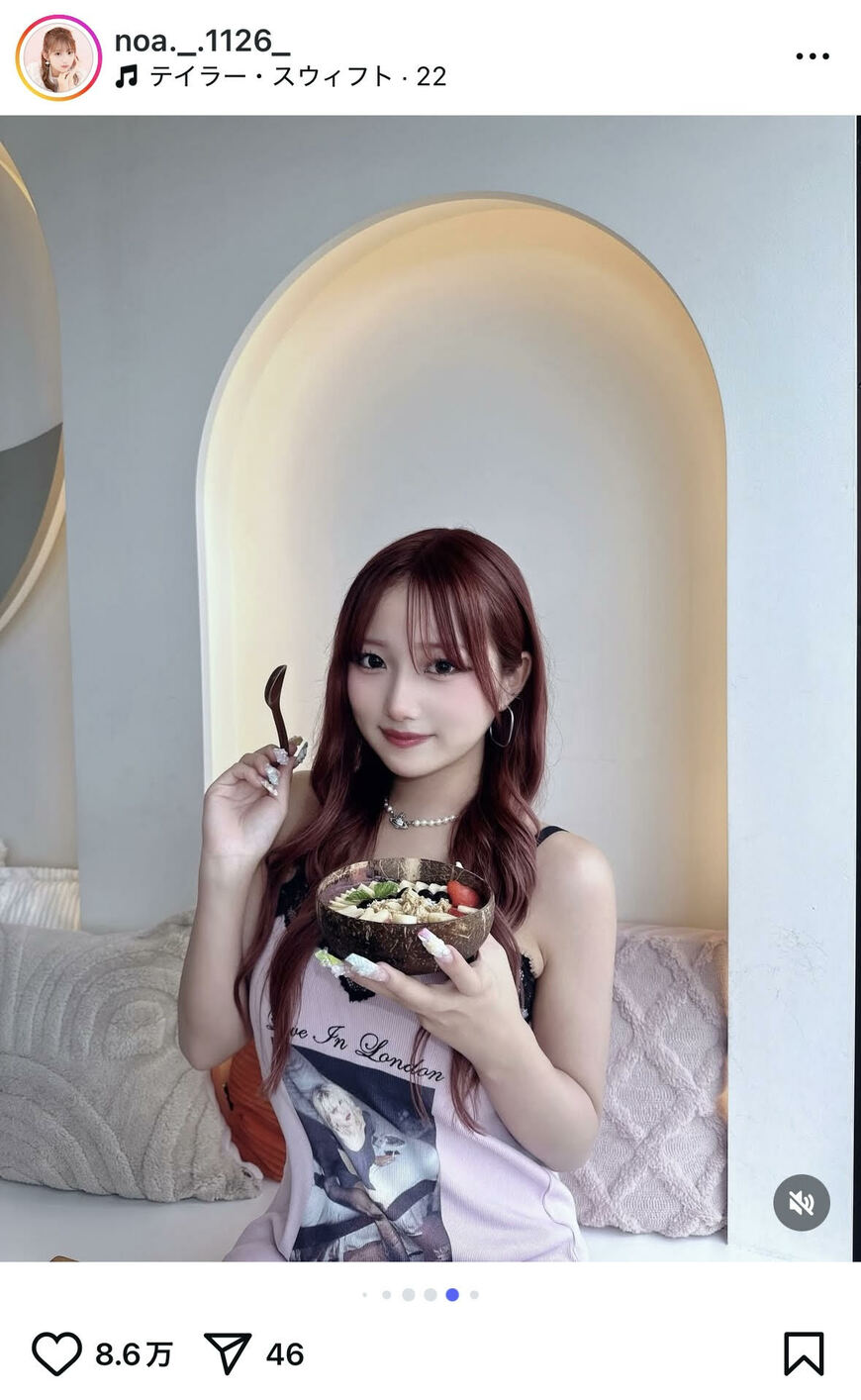 出所：希空のInstagram（＠noa._.1126_）参照日：2025年8月6日