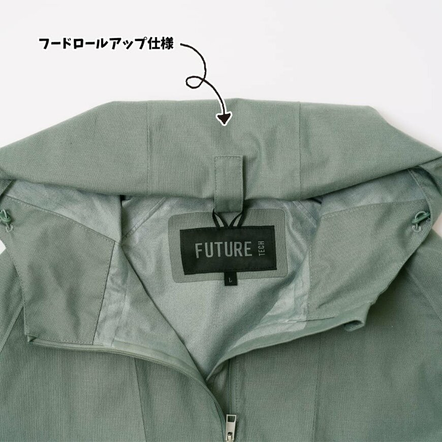 ワークマン公式　フューチャーテックリネンライクレインジャケット