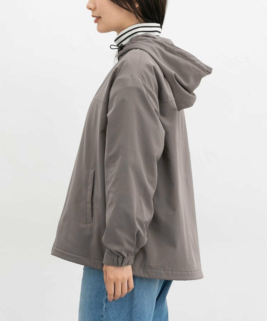 裏フリースフードブルゾン