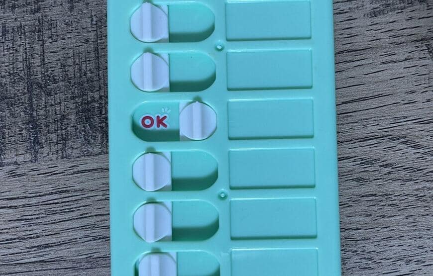 セリア、忘れ物チェックキーホルダー撮影画像