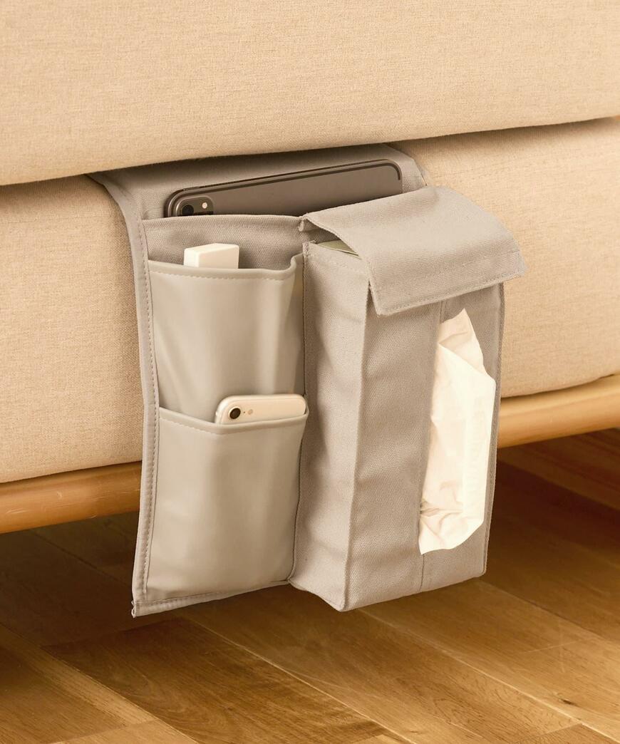 3COINS、ベッドサイド収納ポケットの画像