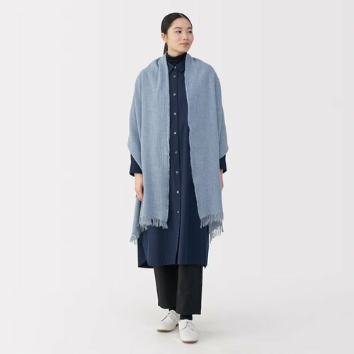 ふっくらウール 大判ストール(薄手)