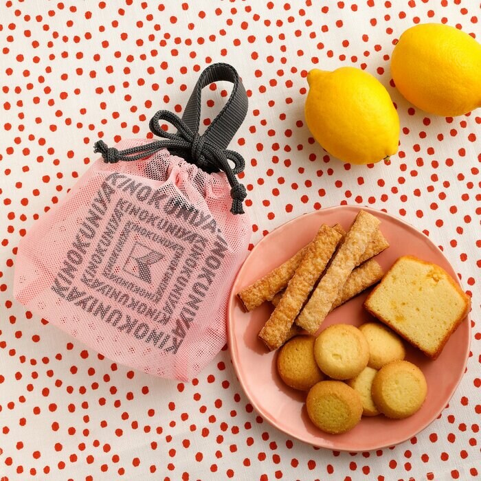 紀ノ国屋 メッシュ巾着・レモンスイーツバッグ