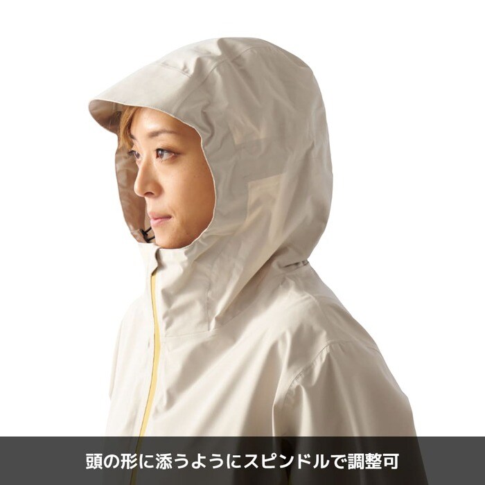 レディースバイカラーレインコート