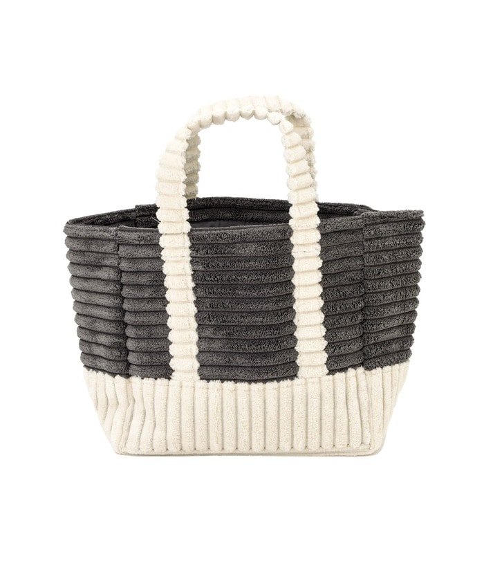 手触りのよいコーデュロイ生地を使用した、見た目も可愛らしい収納アイテム