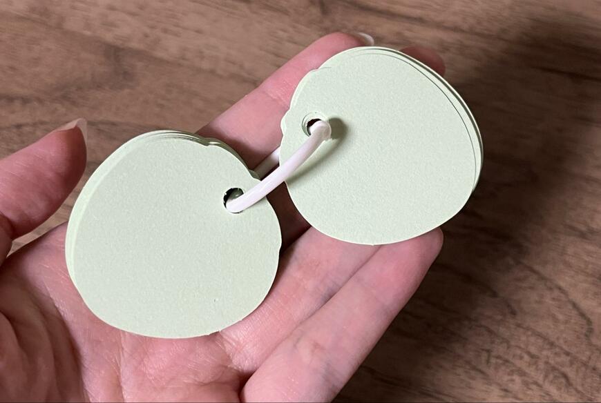 筆者撮影（キャンドゥ、単語帳 2P いちご）