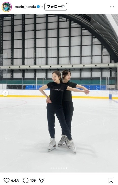 出所：本田真凜のInstagram（＠marin_honda） 参照日：2026年6月2日