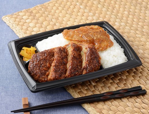 ごはん大盛!メンチ&旨辛豚焼肉弁当