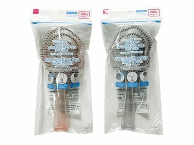 立てられる乾きやすいブローブラシ（クリア・花型）