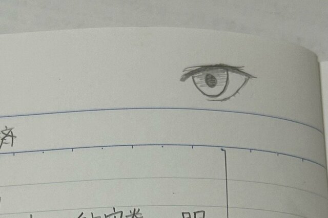 小学生の頃から始めた「片目の落書き」　10年後の進化具合に「バケモンレベルで上手い」