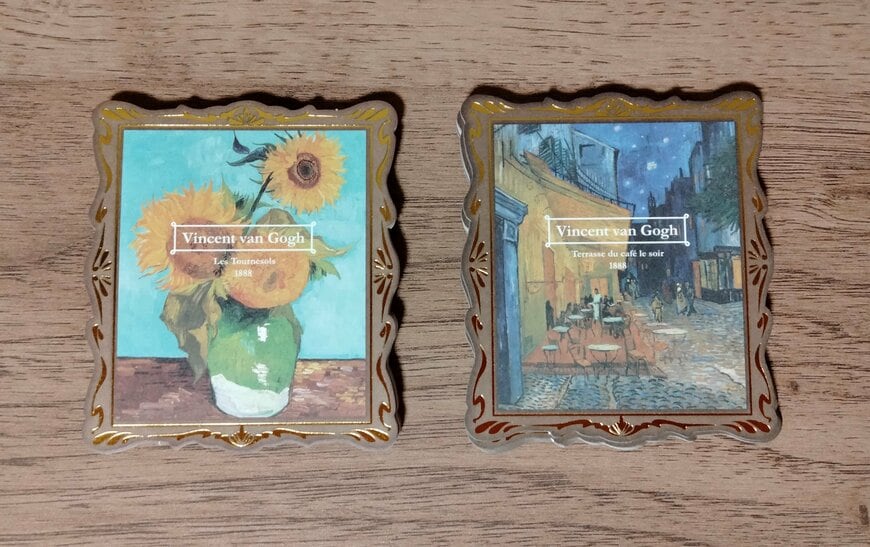 筆者撮影（セリア、メッセージカード ゴッホ）