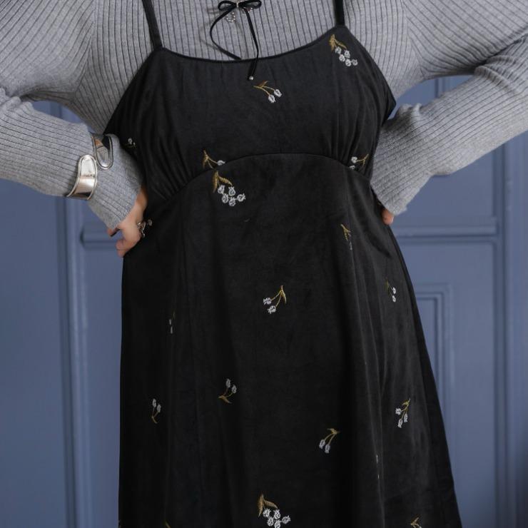 出所：しまむらパーク レディース　ベロアキャミワンピース(Taiyou)