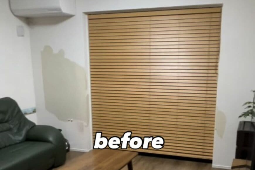 【壁紙DIY】2時間半でボロボロの壁が激変！子供と猫に破られたリビングの壁紙を貼り替えて理想の空間へと大変身させる