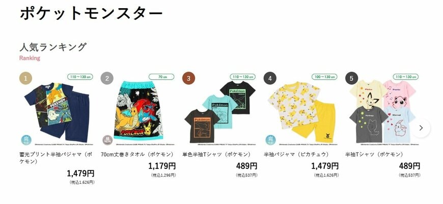 画像出所：西松屋公式オンラインストア