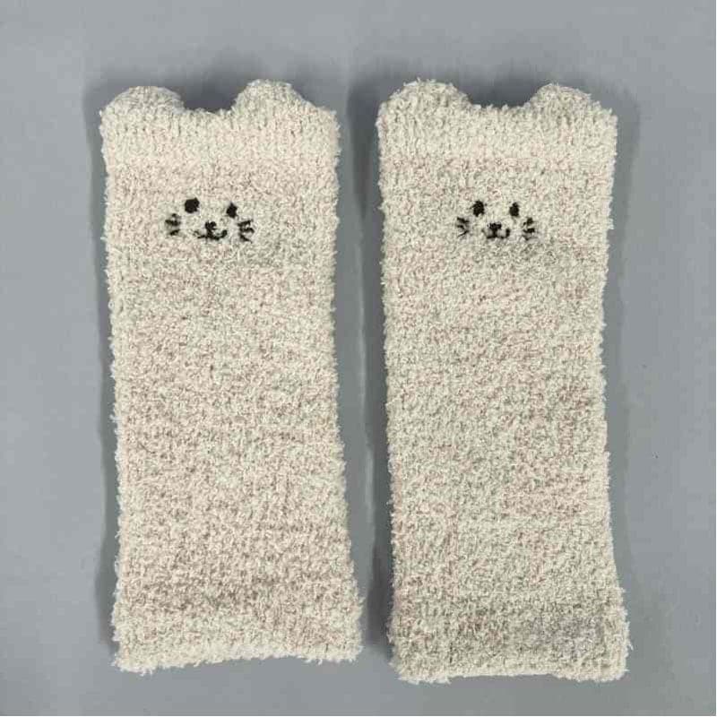 モールレッグウォーマー刺繍猫PK