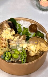 【朝が弱いナースママのお弁当記録】炊飯器で仕上げた『放ったらかしチキン南蛮弁当』に「リスペクトしかない」と反響