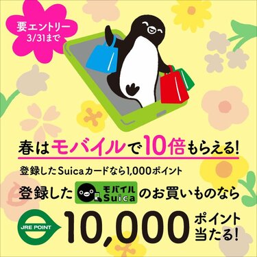 東京 1934年 Suicaカード JRE POINT対応 春のお買い物はJR系クレジットカードがお得！2026年最新キャンペーンで