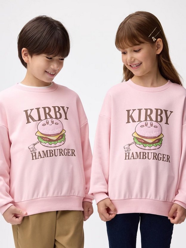 KIDS(男女兼用)グラフィックスウェットシャツ Kirby