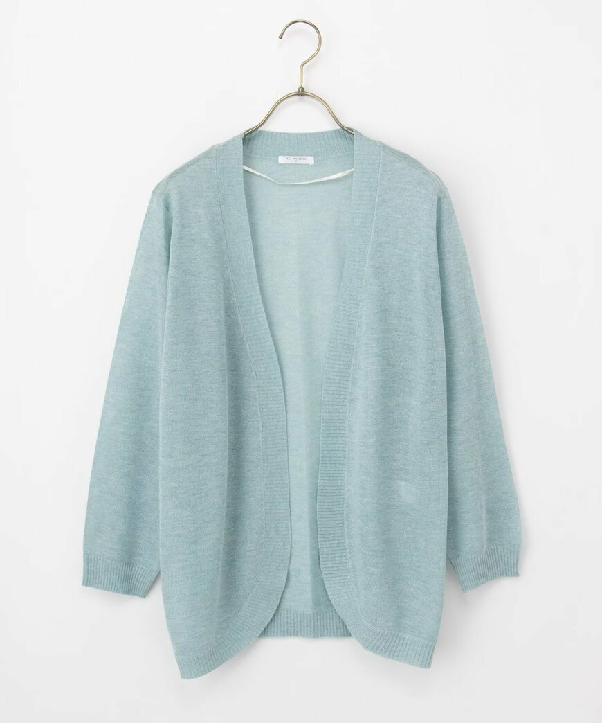 出所：ハニーズ公式　８分袖ラウンドカーデ