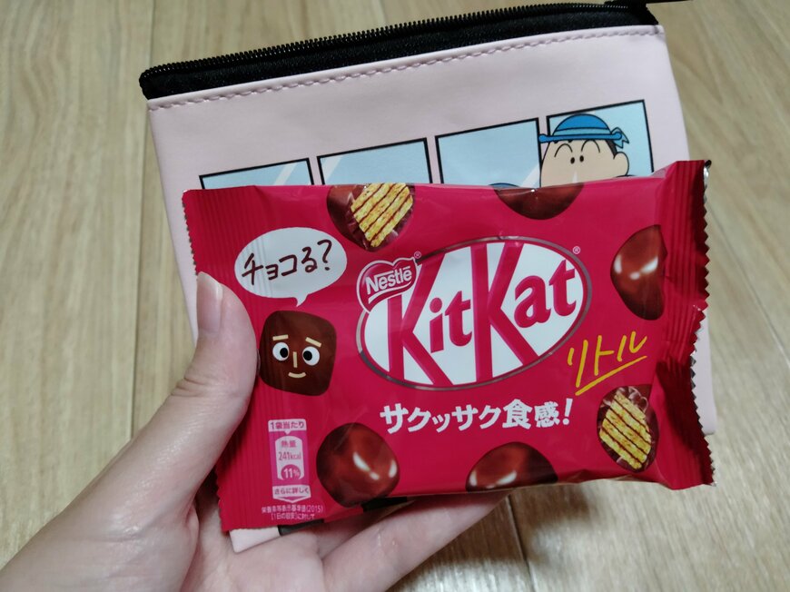 出所：筆者撮影（ダイソー×クレヨンしんちゃんのポーチ）