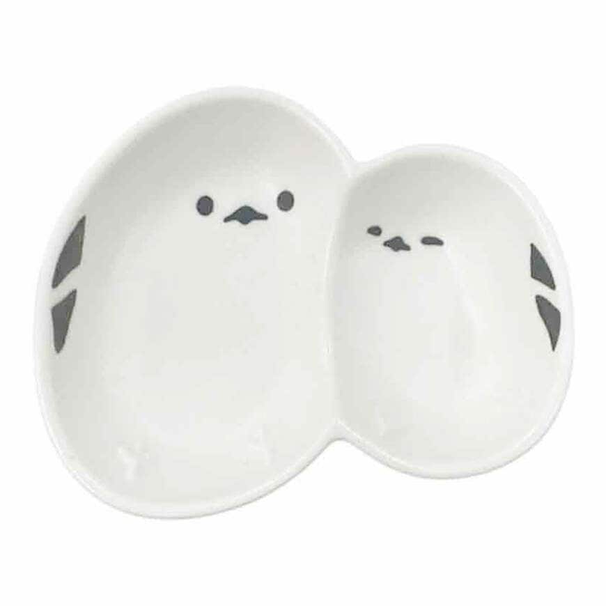 出所：ワッツ公式　ほかほかシマエナガ 仕切り皿