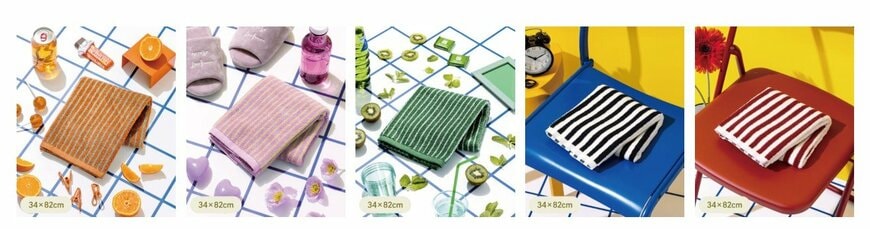 3COINS、フェイスタオル:34×82cm商品画像