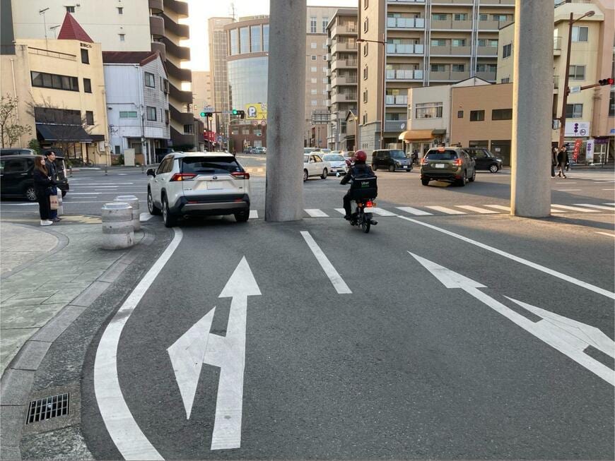 熊本県で撮影された道路