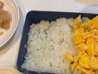【旦那さんへのお弁当】ご飯の上に卵や肉そぼろがたっぷり！5色で彩るのっけ弁スタイルが美味しそう！