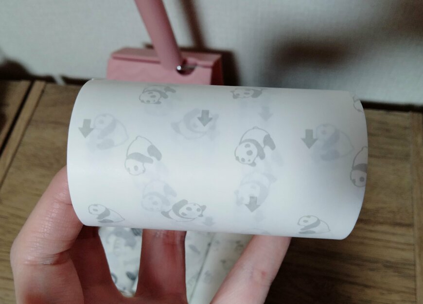 筆者撮影（セリア、粘着クリーナースペア・ミニ パンダ柄）