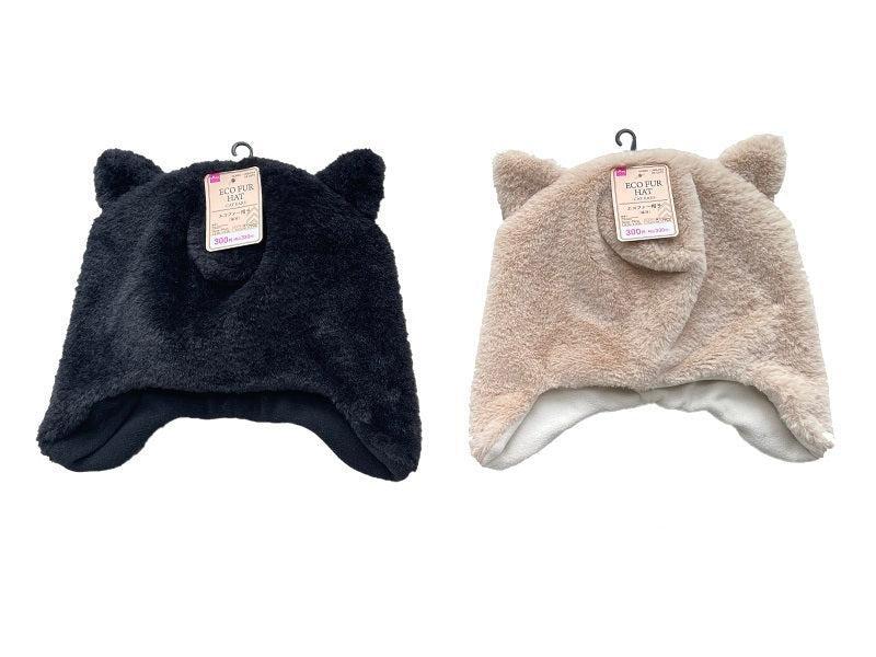 出所：公式通販ダイソーネットストア エコファー帽子（猫耳）