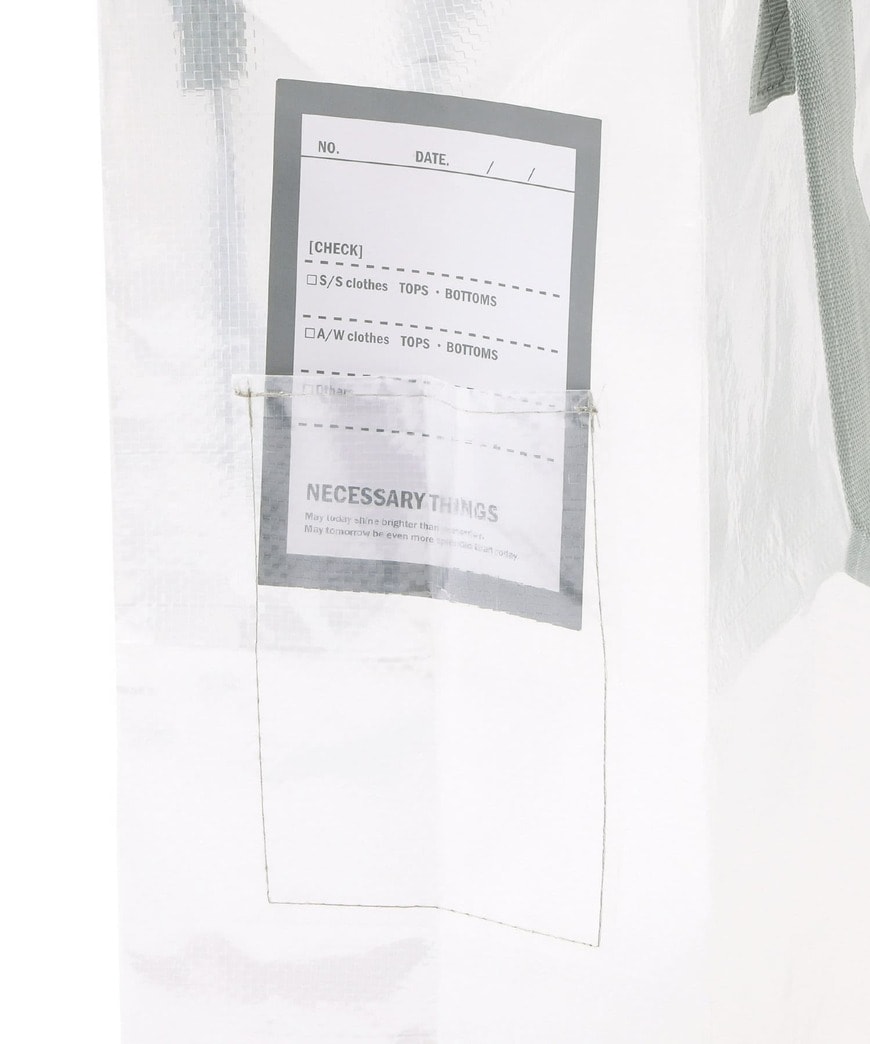 クリアボックスバッグ縦：L/クリア収納シリーズ