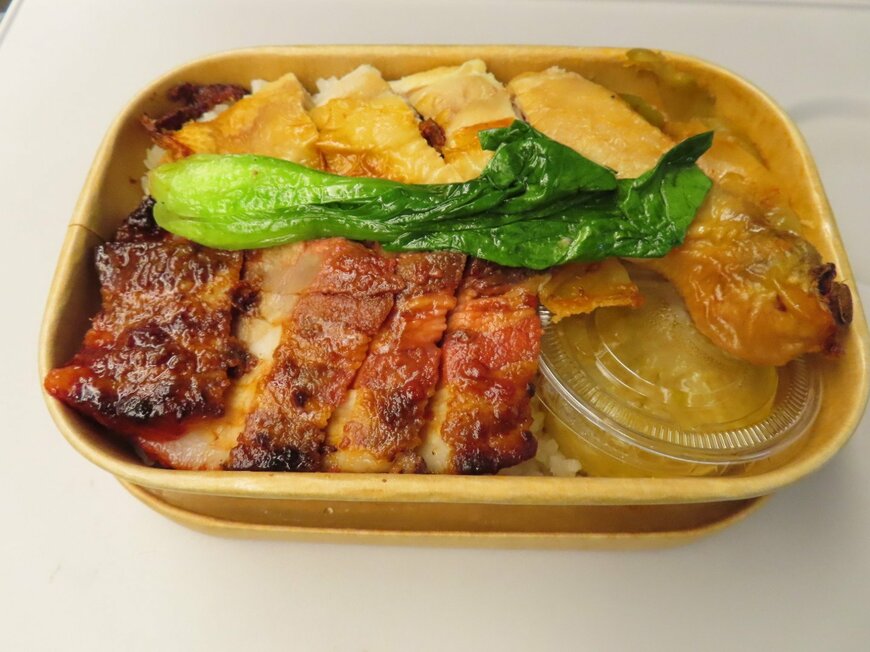 色味も美しい駅弁「海南鶏飯」