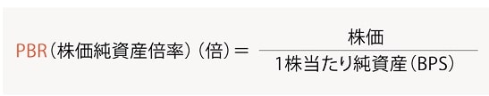 PBR（株価純資産倍率）