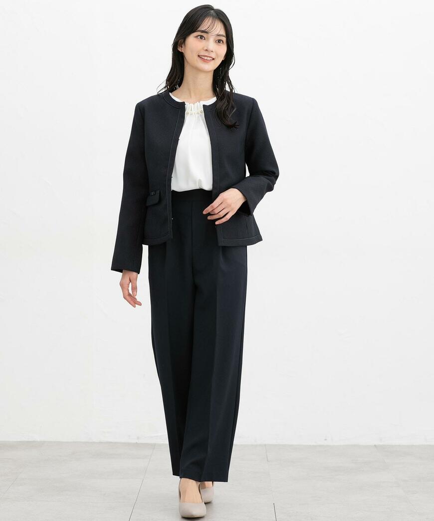 ハニーズ公式オンラインストア リボン使いノーカラージャケット画像