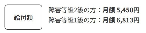障害年金生活者支援給付金の給付額