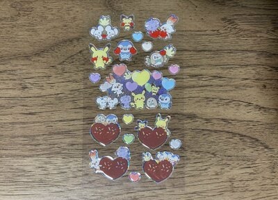 セリア、ポケピース キラキラシール2商品画像